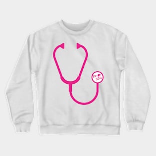 EMT Barbie Stethoscope Crewneck Sweatshirt